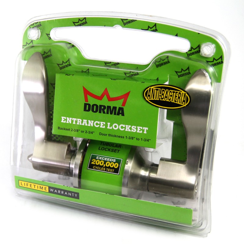 Dorma Entrance Cylindrical Lever Lockset DL3 Dahn Finishes US15 Standard Stainless Steel